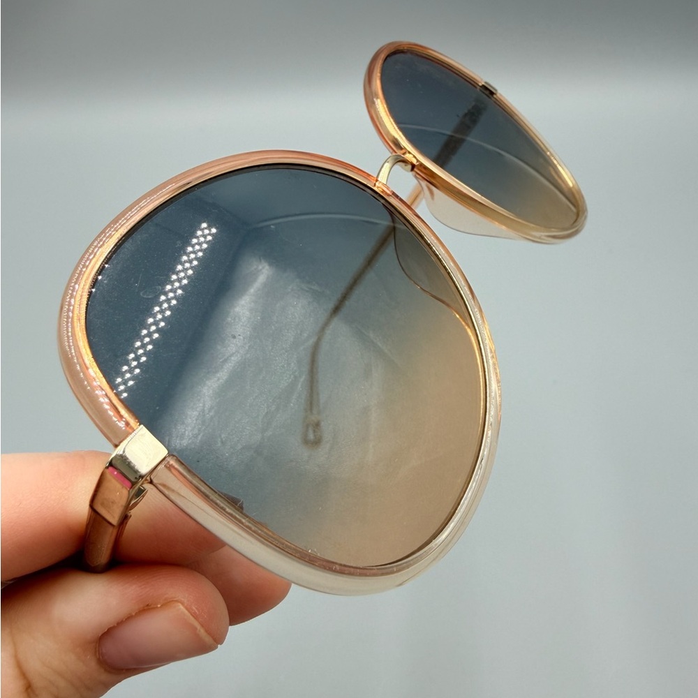 Chloe Pink/Orange Oversized Sunglasses - Picture 8 of 8